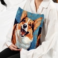 thumbnail image 6 of Corgi Stylish Velvet Throw Pillow Covers Inserts Set of 2 for Bed & Chair - Unique Patterns, 16x16, 18x18, & 20x20 Inches for Any Occasion!, 6 of 6