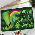 thumbnail image 4 of St Patricks Day Doormat Welcome Mat Green Shamrock Indoor Outdoor Porch Entrance Decor for Irish Festival Holiday(Green-B), 4 of 6