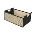 thumbnail image 1 of DOLITY Handwoven Storage Basket Desktop Organizer Lightweight Sturdy with Handle Multiuse for Kitchen Bathroom Clothes Key Magazines 34.5cmx21cmx14cm, 1 of 9