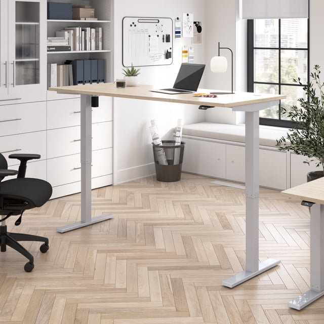 Move 40 Series 72W Adjustable Standing Desk in Natural Elm - Engineered Wood