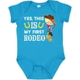 thumbnail image 3 of Inktastic Yes, This is My First Rodeo- Cowboy in Hat and Boots Boys Baby Bodysuit, 3 of 5