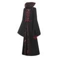 thumbnail image 3 of SUNSIOM Robe Médiévale Renaissance pour Filles Enfants Costume Halloween Vampire Cosplay Manches Évasées Col Montant Robe de Soirée, 3 of 10