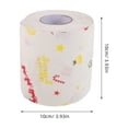 thumbnail image 2 of 4 rollos de papel higiénico navideño, servilletas de papel con diseño de Feliz Navidad y Papá Noel, ideales para rellenar calcetines navideños o decorar el baño en Navidad., 2 of 7