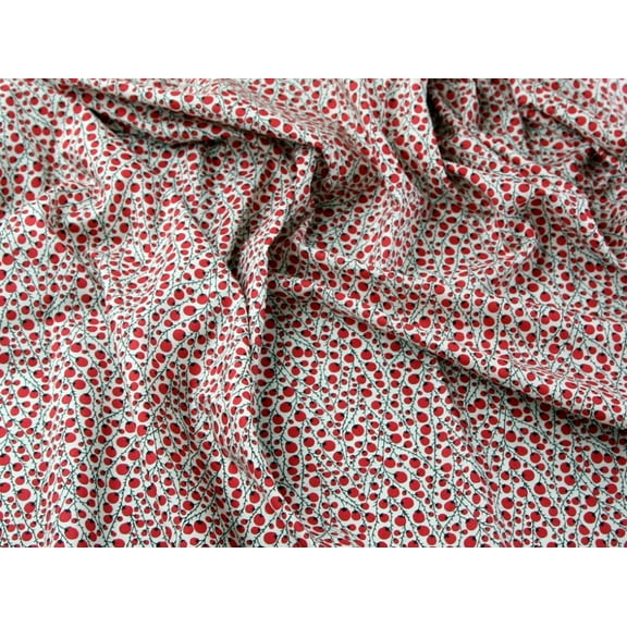 Minerva Cotton Lawn Fabric Red - per yard