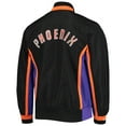 thumbnail image 4 of Men's Phoenix Suns Black Mitchell & Ness Hardwood Classics 75th Anniversary Authentic Warmup Full-Snap Jacket, 4 of 4