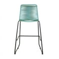 thumbnail image 6 of Shasta 30" Outdoor Metal and Wasabi Rope Stackable Barstool - Set of 2, 6 of 14