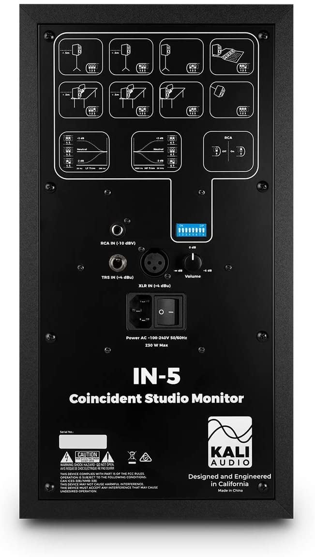 Kali Audio IN-5 5" 3-Way Powered Studio Monitor