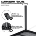 thumbnail image 4 of Crestlive Products 11-Piece Outdoor Dining Table Set for 10,Aluminum Patio Table and Chairs with Umbrella Hole, Dark Gray, 4 of 9