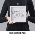 thumbnail image 5 of Travel Adventure Archive Shadow Box For Memories,8x8Inch Concert Travel Ticket Stub Memory Top Loading Shadow Keepsake Box With Slot On Top,life In a Shadow Box Travel Frame (White, 8x8), 5 of 7