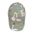 thumbnail image 4 of Daiia Cute Farm Birds print Baseball Cap Men Women Golf Dad Hat Adjustable Original Classic Low Profile Hat Unconstructed Plain Cap, 4 of 9