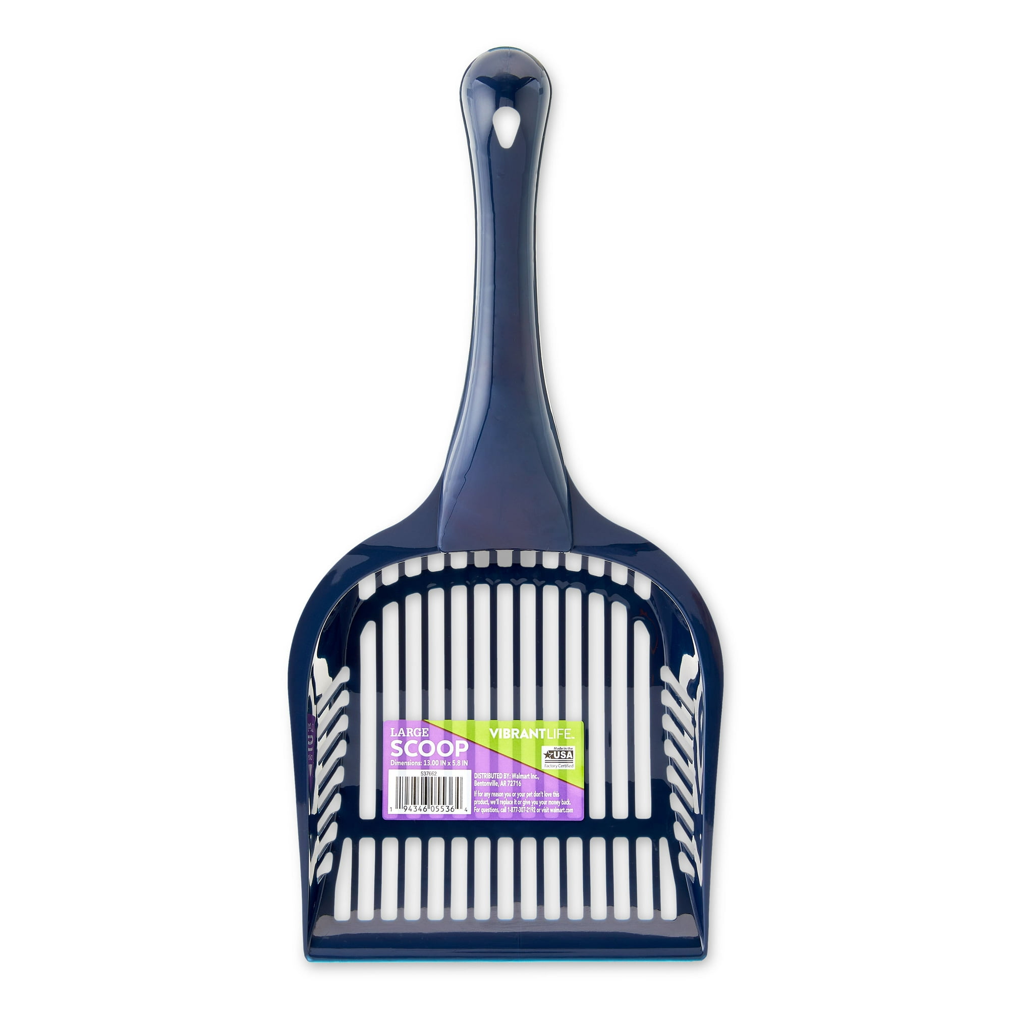 Vibrant Life Large Cat Litter Scoop, Blue, 1 Count