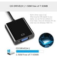 thumbnail image 3 of USB Adaptador a VGA para Monitor, Convertidor VGA a USB 3.0/2.0 Cable de Video 1080P Multi-exhibición para Laptop Desktop PC a Monitores, Proyector, TV. (No Compatible con Chromebook), 3 of 7
