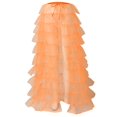 thumbnail image 3 of Sngxgn Womens Mini Skirts High Waisted Lace up Pleated Skort Skirts(Orange,One Size), 3 of 6