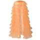 thumbnail image 2 of Falda de tul con volantes asimétricos para mujer, falda larga plisada de cintura alta, 2 of 6