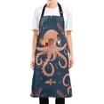 thumbnail image 5 of Cute Cartoon Octopus Kitchen Apron with 2 Pockets Adjustable waterproof Cooking Aprons for Women Men Chef, 5 of 7