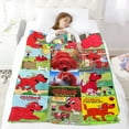 thumbnail image 5 of Clifford the Big Red Dog Flannel Blanket Fun and Cozy Throw Blanket Perfect for Bedroom Playroom or Travel Ideal Gift for Boys and Girls 60"x80", 5 of 7