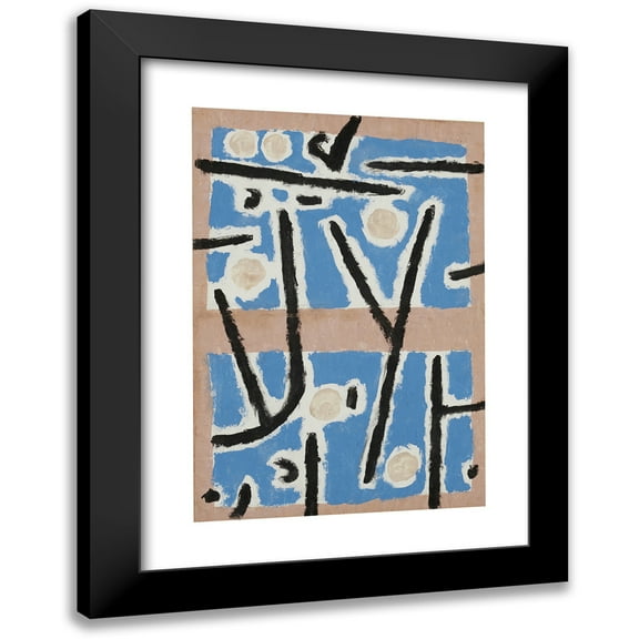 Paul Klee 11x14 Black Modern Framed Museum Art Print Titled - Untitled (ca. 1938)