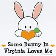 thumbnail image 2 of CafePress - Some Bunny In Virginia Loves Me Infant Bodysuit - Baby Light Bodysuit, Size Newborn - 24 Months, 2 of 4