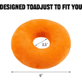 thumbnail image 2 of Numjaw Ear Piercing Pillow, 9" O-Shaped Pillow with Ear Holes, Doughnut Pillow for Ear Piercing, Side Sleepers, Relieve Ear Pain, Ear Inflammation (Orange), 2 of 7