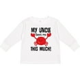 thumbnail image 3 of Inktastic Uncle Loves Me Childs Crab Boys or Girls Long Sleeve Toddler T-Shirt, 3 of 5