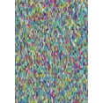 thumbnail image 1 of Ahgly Company Machine Washable Indoor Rectangle Transitional Blue Green Area Rugs, 2' x 3', 1 of 7