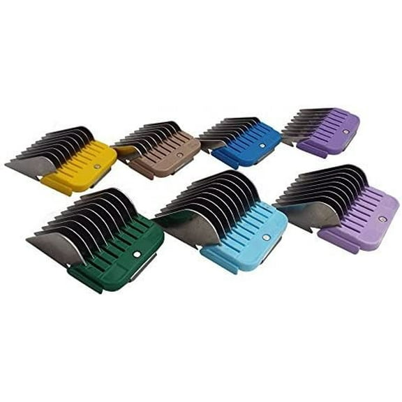 Miaco Professional Stainless Steel Clipper Guide Comb 7pc Set