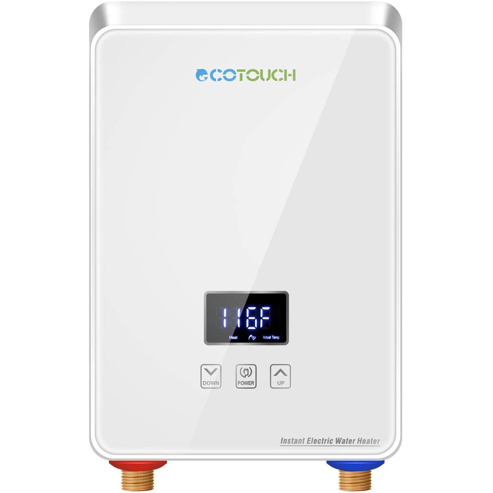 Tankless Water Heater Electric 5.5kw 240V, ECOTOUCH Point-of-Use Hot Water  Heater Digital Display,Electric Instant Hot Water Heater with  Self-modulating,Overheating Protection,White - Walmart.com