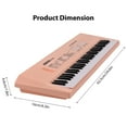 thumbnail image 2 of Riwcyla Clavier Électronique à 61 Touches Piano Instrument de Musique avec Microphone Double Mode Clavier de Piano Portable 6 Chansons de Démonstration 5 Rythmes Différents Cadeau pour Débutants Claviers Piano, 2 of 6