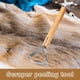 thumbnail image 2 of Kit de 2 Raspadores de Piel con Guantes, 11.42 Pulgadas de Acero Inoxidable, Herramientas de Bronceado para la Manipulación de Suministros., 2 of 6