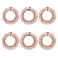 thumbnail image 3 of 6PCS Full Circular Stretch Peine Hair Band Circular Plástico Flexible con Dientes para Mujeres Lady Girls (Brown), 3 of 4