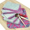 thumbnail image 4 of Arkwright Makeup Removal Cloth Set with Travel Bag in Decorative Gift Box, 5-Cloths, 1 Bag, Soft Coral Fleece Microfiber, 7x16, Paisley Design, 4 of 8
