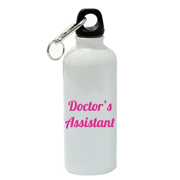 Doctor's Assistant White Aluminum Sports 20 oz Water Bottle