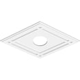 thumbnail image 2 of 28"W x 18 5/8"H x 5"ID x 9 3/4"C x 1"P Diamond Architectural Grade PVC Contemporary Ceiling Medallion, 2 of 11