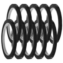 PENIKOKO 10pcs Brazilian Tanning Tape Black Pinstripe Tape for Craft Projects with Dry Erase Function