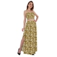 thumbnail image 2 of Bimba 2 Pcs Robe de Plage Aguichant pour Femmes Imprimée Smockée Crop Top & Longue Jupe Ensemble, 2 of 7