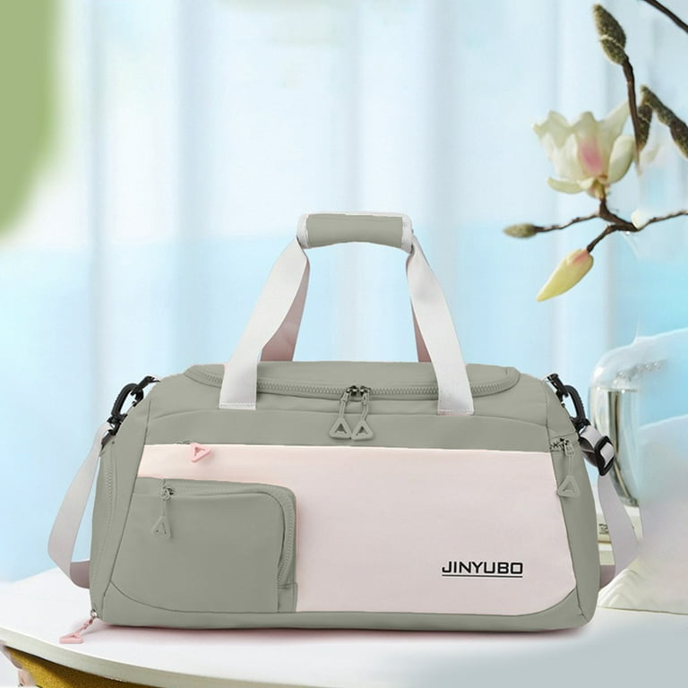 Travel Duffel Bag, Gym Bag for Women with Shoe Compartment, Large