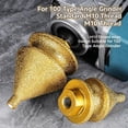 thumbnail image 4 of Diamond Chamfering Bit for Angle Grinder, 4-in-1 Diamond Beveling Bit Milling Finger Bits for Tile, Porcelain, Marble, Granite, Stone, Hole Enlarger & Edge Smoother with M10 Thread Adapter (10-50mm), 4 of 7