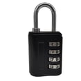 thumbnail image 1 of 4 Digit Combination Padlock High Safety Waterproof Bright Colors Combination Lock for Wardrobe Camera Bags TravellingBlack, 1 of 8