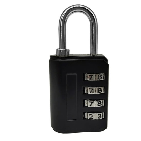 High Safety 4 Digit Combination Padlock, Waterproof, Bright Colors, Zinc Alloy, Small Portable Lock, Multiple Usage for Wardrobe Camera Bags Travelling