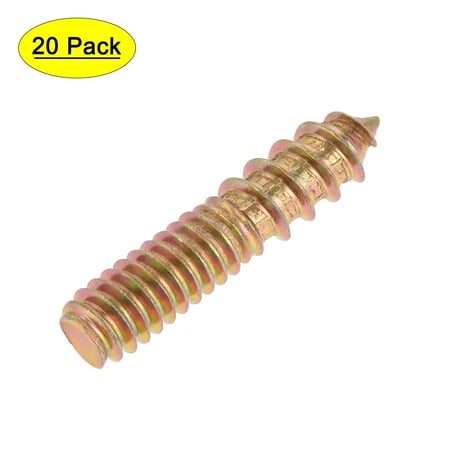 

Uxcell 1/4-20 x 1-1/4 Hanger Bolts Carbon Steel Zinc Plated 20 Pack
