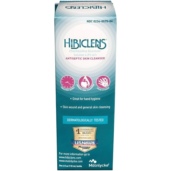 Hibiclens Chlorhexidine Gluconate 4% Antimicrobial Skin Cleanser Solution 4oz