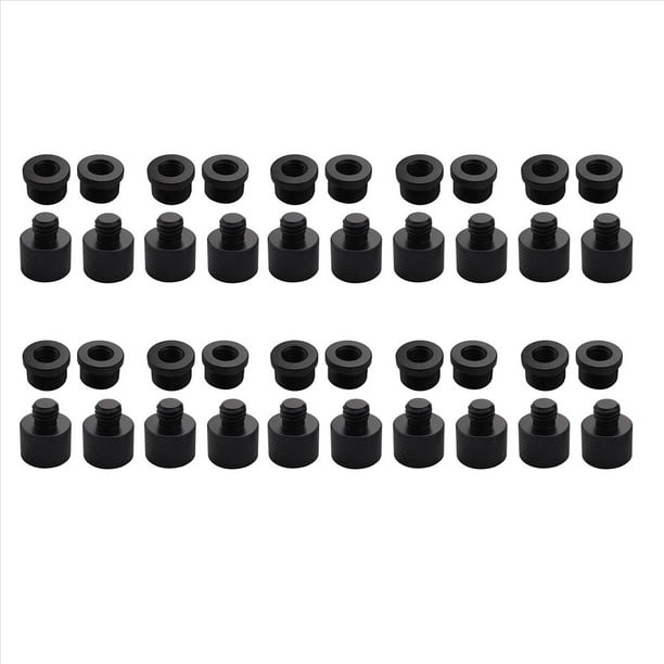 Adaptador de Rosca de MicróFono de 40 Piezas 5/8 Hembra una 3/8 Macho y 3/8 Hembra una 5/8 Rosca Adaptadora de Rosca Macho para Soporte de MicróFono