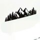 thumbnail image 3 of Removable Forest Snow Mountain Car Sticker Creative RV Decal Mountain Scene Car Sticker Forest Graphic Kit For Car Accessories, 3 of 4