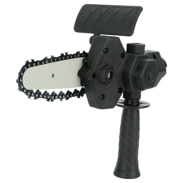 Chainsaw Attachment, Easy To Modify High Efficiency High Compatibility Electric Drill Convert To Chainsaw Attachment for Lumbering 10.2cm / 4in,15.2cm / 6in