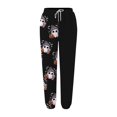 thumbnail image 3 of Black Women Halloween Pajamas Pants Sweatpants Lounge Sweat Pant Active Jogging Fall Clothes 2026 M, 3 of 3