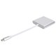 thumbnail image 4 of Adaptador USB C 3 en 1 base convertidora de concentrador USB 31 tipo C compatible con USB 30/20 interfaz multimedia de alta definición compatible con 4K Plug & Play para ANGGREK Otros, 4 of 8
