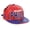 Red/Royal, variant on Philadelphia Faux Leather Flat Bill Snap Back Hat