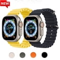 thumbnail image 2 of Correa De Silicona Para Reloj Inteligente 45mm 44mm 49mm 41mm 40mm 42mm 38mm iWatch Series 8 Ultra 7 6 se 5 4 3 Gao Jiahui unisex, 2 of 2