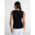 thumbnail image 4 of Time and Tru Women's Button Front Tank Top, Size XS-XXXL, 4 of 6