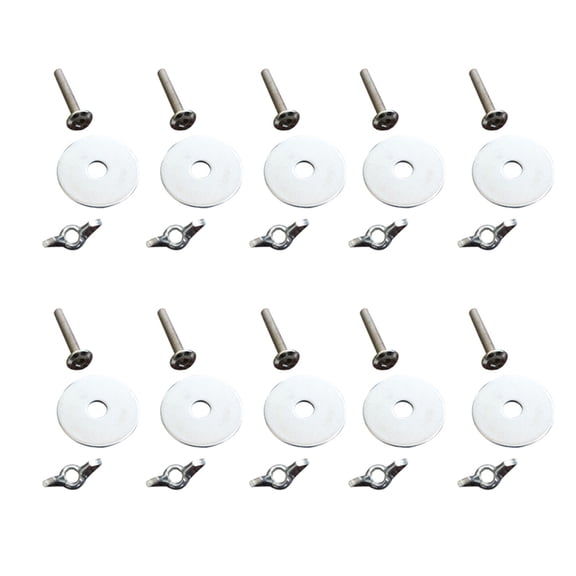 10Pcs Birds Perch Holder Parrot House Screw and Nuts Food Feeder Clamp Parts Bird Cage Mounted Breeding Box Accessories